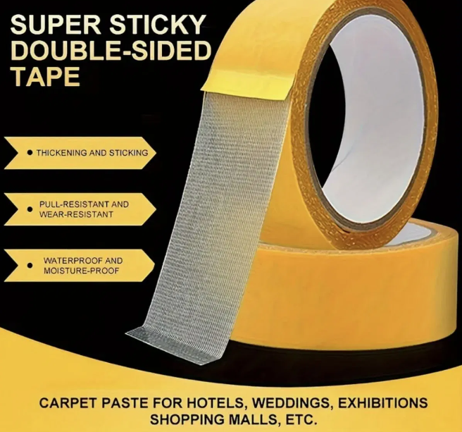 Double Sided Adhesive Tape for Crafts and Fiber Double-Sided Tape Double Sided Adhesive Film Adhesive-Tape