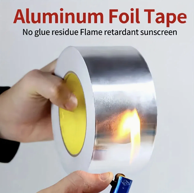 Heavy-Duty Aluminum Foil Repair Sealing Tape for All Surfaces
