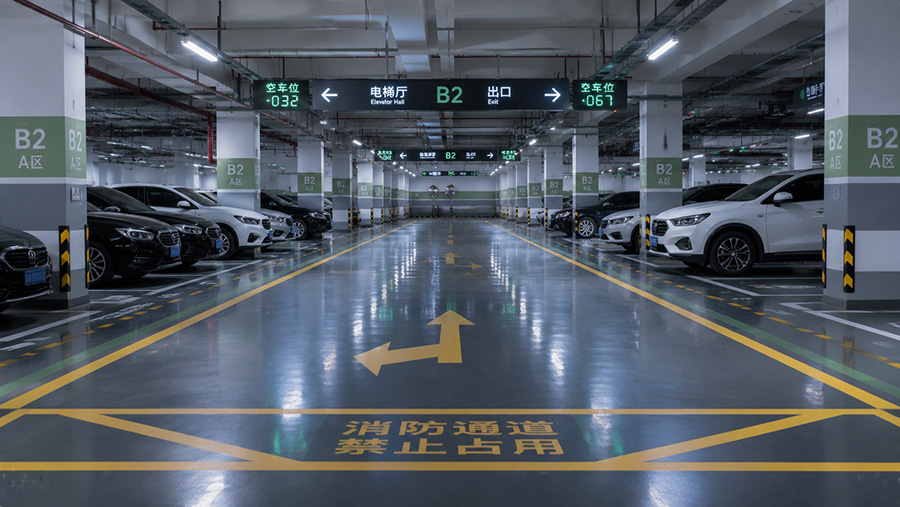 Parking Lot Traffic Marking Solution